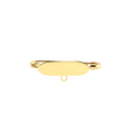Alfinete 24MM Pl Oval Nome Arg — Ouro 10K
