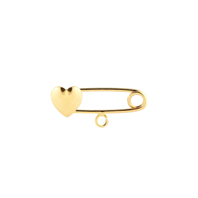 Alfinete Cr 15MM com Argola — Ouro 10K