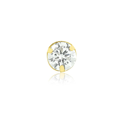 Pingente Pdl Moissanite Rd 5MM — Ouro 10K