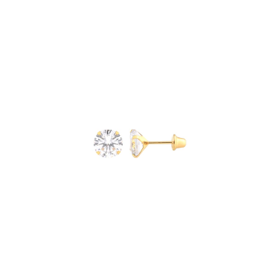 Brinco Chatao Rd 500MM Moissanite — Ouro 10K