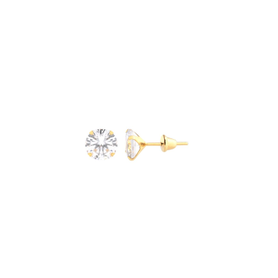 Brinco Chatao 600MM 4 Garras Moissanite — Ouro 10K