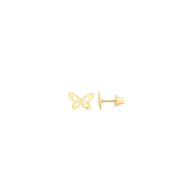 Brinco Borboleta Ultralight — Ouro 10K