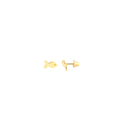 Brinco Peixinho Ultralight — Ouro 10K