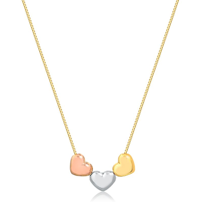 Gargantilha Vnz 3 Cr Amarelos Md Abd 43CM — Ouro 10K