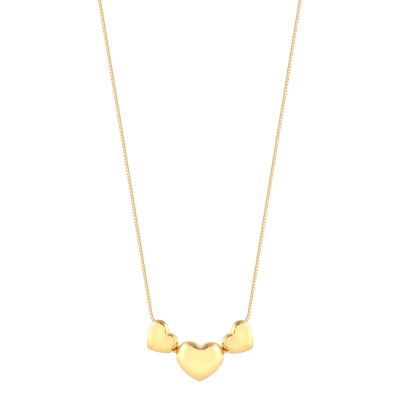 Gargantilha 3 Cr Abd Maior e Menores 45CM — Ouro 10K