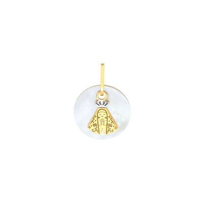 Pingente N Sra Madreperola 12MM — Ouro 10K