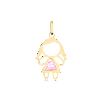 Pingente Menina Tri 55 — Ouro 10K