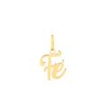 Pingente Fe — Ouro 10K