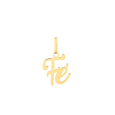 Pingente Fe — Ouro 10K