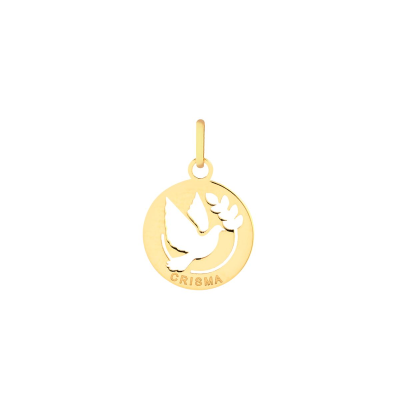 Pingente Crisma Esp Sto Ramo Vzd — Ouro 10K
