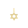 Pingente Estrela Davi 15MM — Ouro 10K