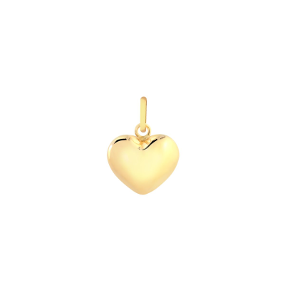 Pingente Coracao Duplo Abd 10MM — Ouro 10K