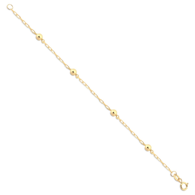 Pulseira 4 Bolas 2.5MM — Ouro 10K