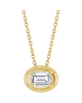 Colar Solitário em Ouro 14k com Diamantes de Laboratório – Modelo 13