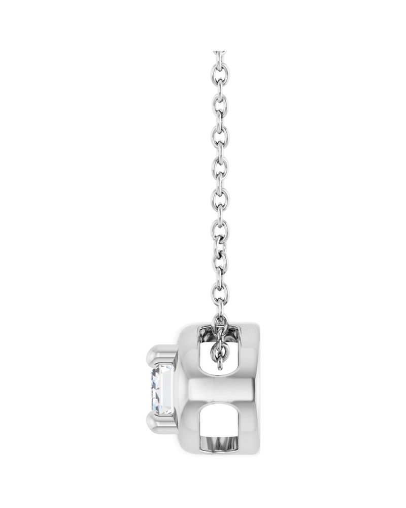 Colar Solitário em Ouro 14k com Diamantes de Laboratório – Modelo 13