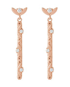 Brinco Vintage em Ouro 14k com Diamantes Naturais – Modelo 3