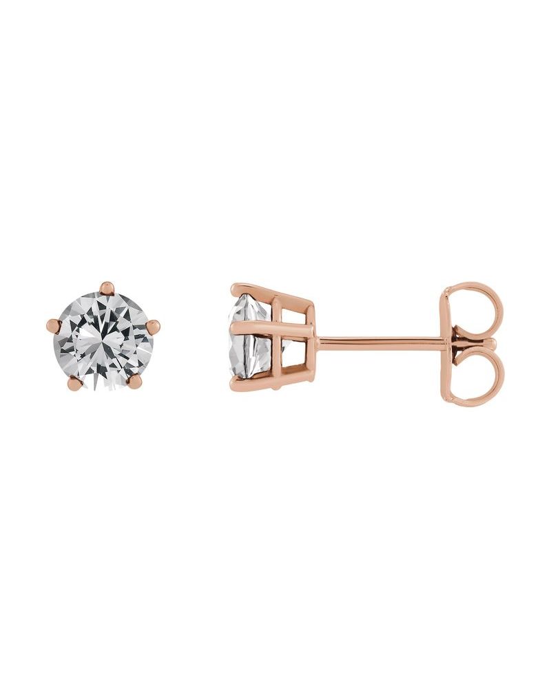Brinco Ponto de Luz Solitário em Ouro 14k com Diamantes de Laboratório – Modelo 2