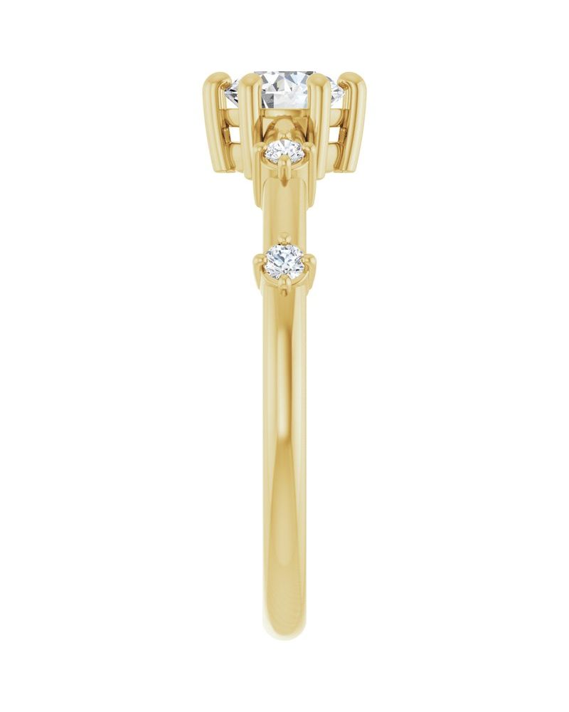 Anel Cravejado em Ouro 14k com Diamantes Naturais – Modelo 13