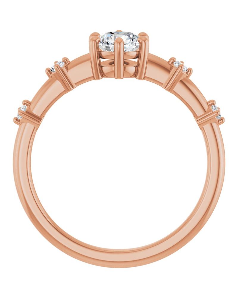 Anel Cravejado em Ouro 14k com Diamantes Naturais – Modelo 13