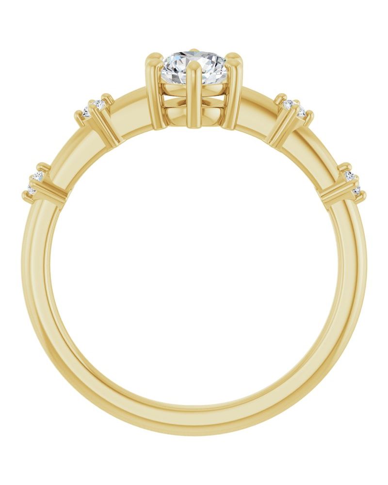Anel Cravejado em Ouro 14k com Diamantes Naturais – Modelo 13
