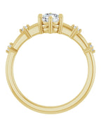 Anel Cravejado em Ouro 14k com Diamantes Naturais – Modelo 13