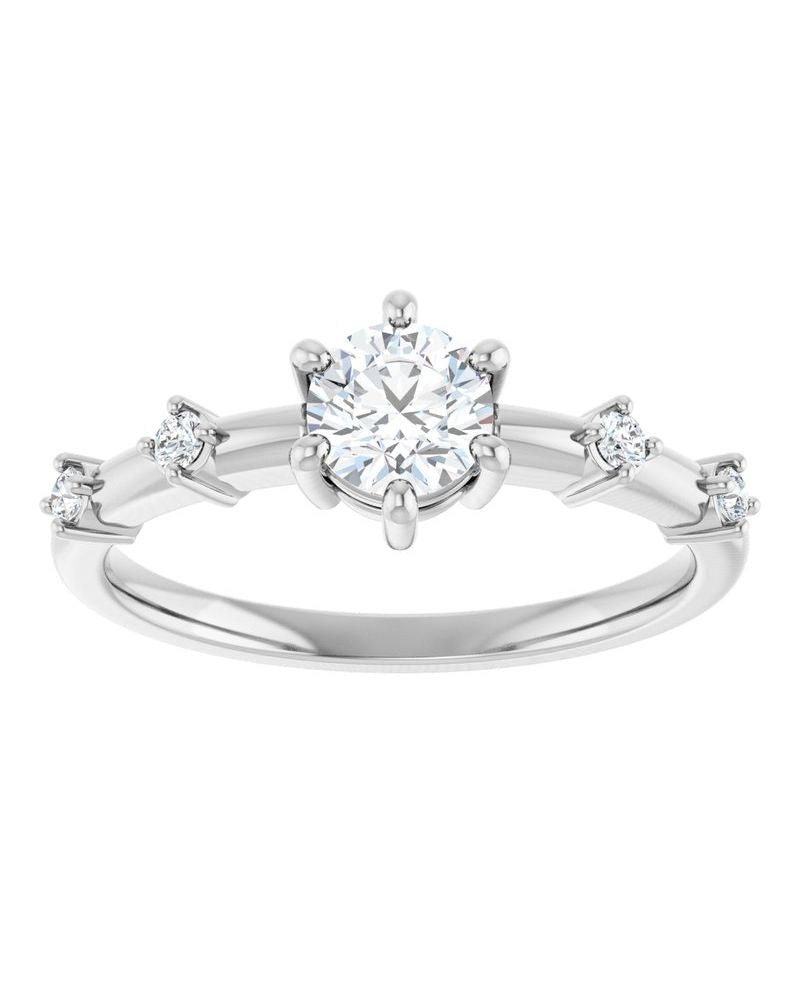 Anel Cravejado em Ouro 14k com Diamantes Naturais – Modelo 13