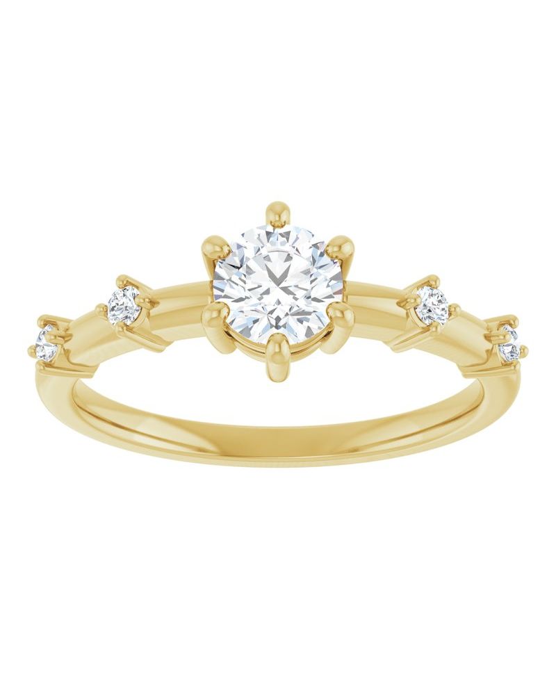 Anel Cravejado em Ouro 14k com Diamantes Naturais – Modelo 13