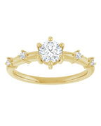 Anel Cravejado em Ouro 14k com Diamantes Naturais – Modelo 13