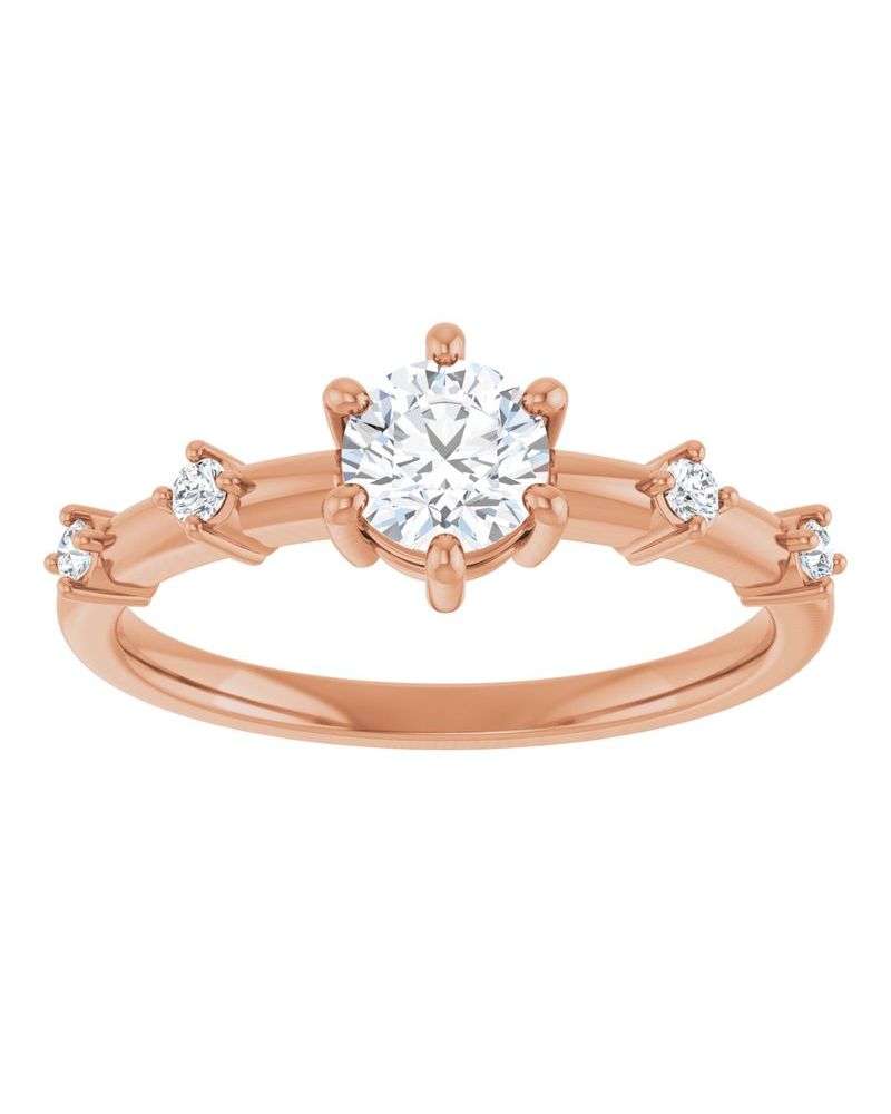 Anel Cravejado em Ouro 14k com Diamantes Naturais – Modelo 13