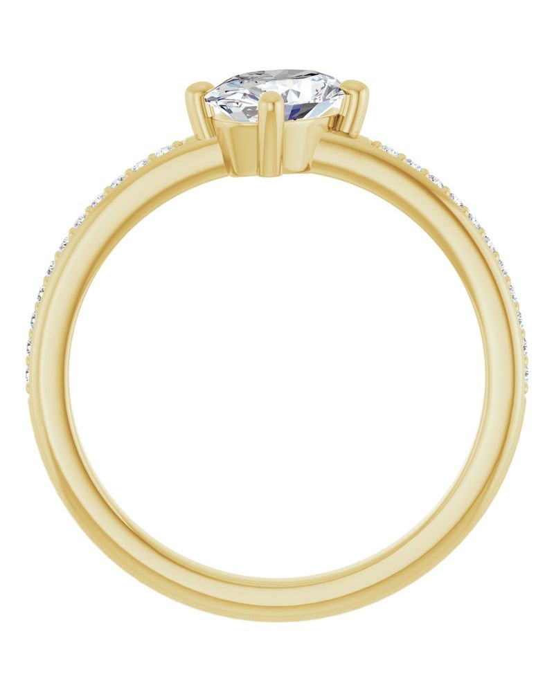Anel Cravejado Empilhável em Ouro 14k com Diamantes Naturais – Modelo 11