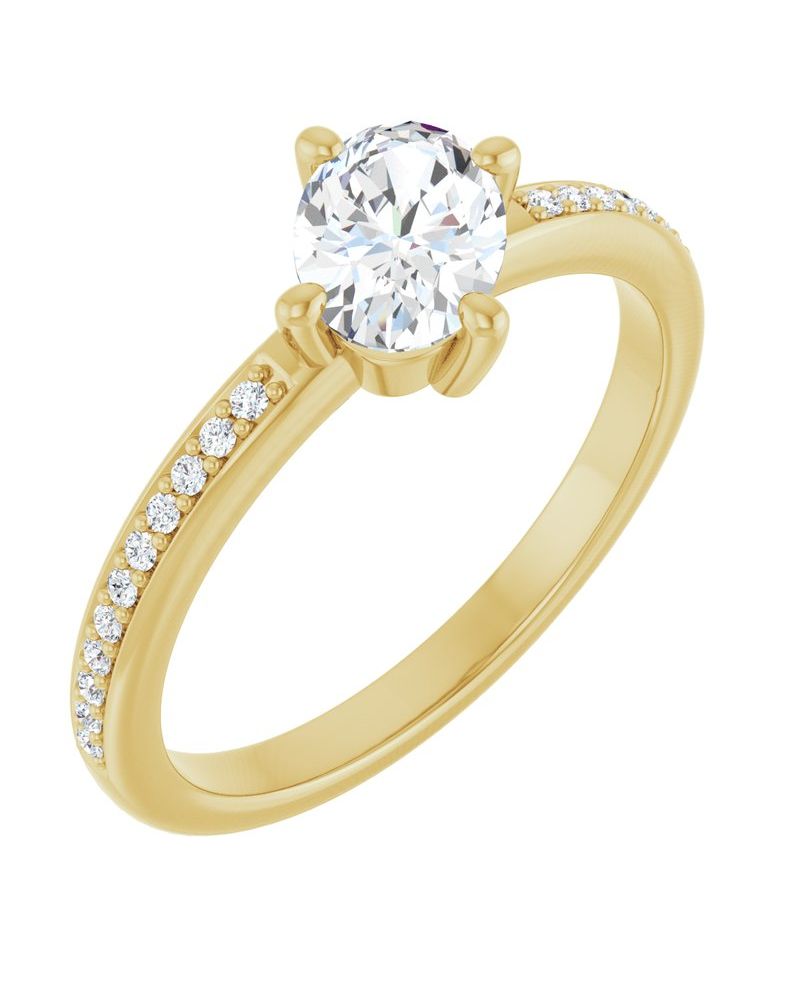 Anel Cravejado Empilhável em Ouro 14k com Diamantes Naturais – Modelo 11
