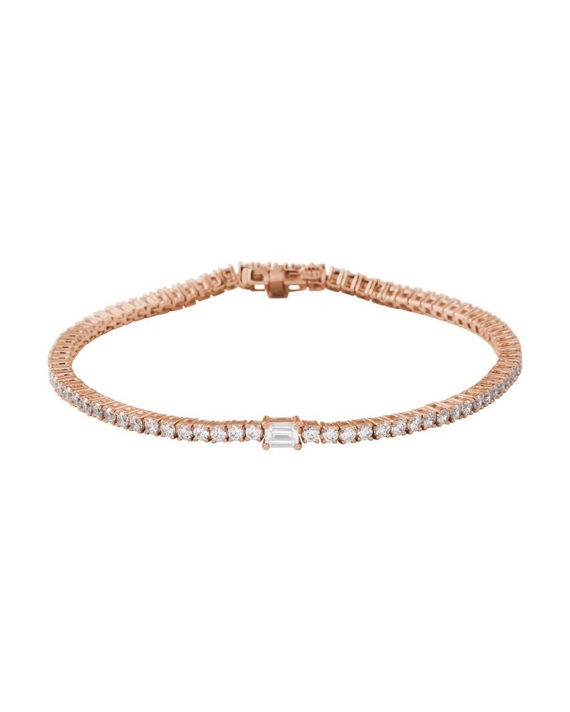 Pulseira Riviera em Ouro 14k com Diamantes de Laboratório – Modelo 2
