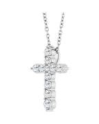 Colar Cruz Cravejado em Ouro 14k com Diamantes de Laboratório – Modelo 4