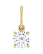Pingente Solitário em Ouro 14k com Diamantes de Laboratório – Modelo 4