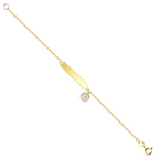 Pulseira Placa Medalha Sao Bento 6MM Pendurada