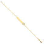 Pulseira Placa Medalha Sao Bento 6MM — Ouro 10K