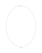 Colar Estações com Cravação Bezel em Ouro 14k com Diamantes de Laboratório