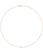 Colar Estações com Cravação Bezel em Ouro 14k com Diamantes de Laboratório