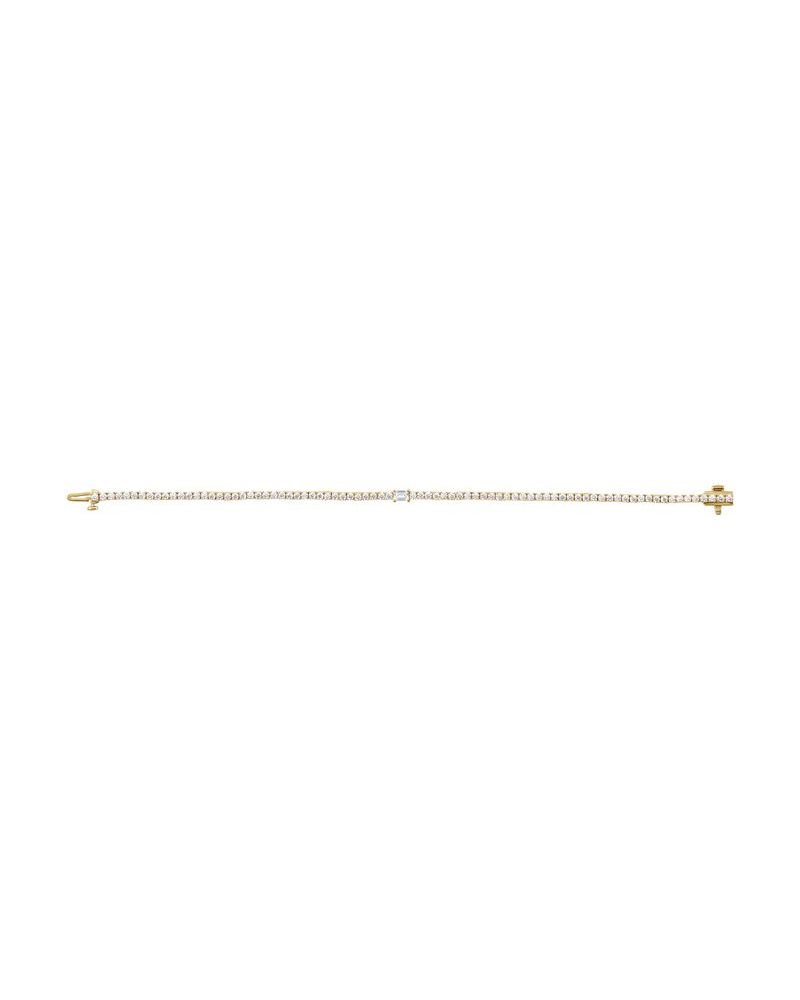 Pulseira Riviera em Ouro 14k com Diamantes de Laboratório – Modelo 2