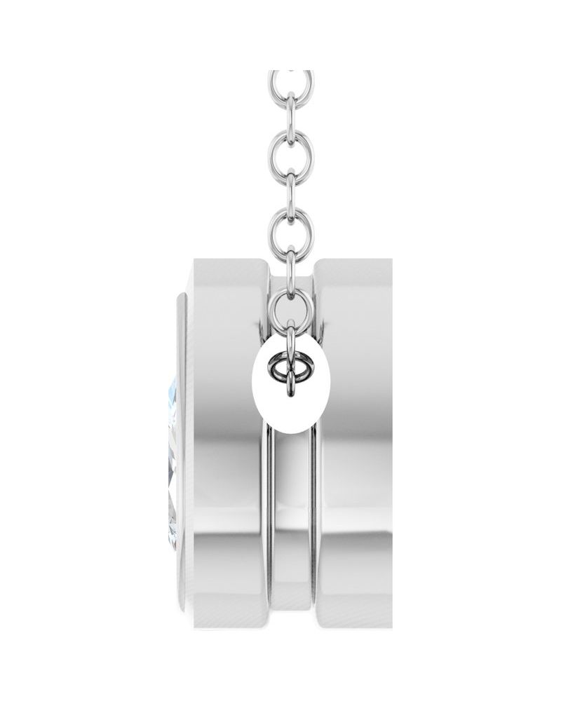 Colar Solitário em Ouro 14k com Diamantes de Laboratório – Modelo 8