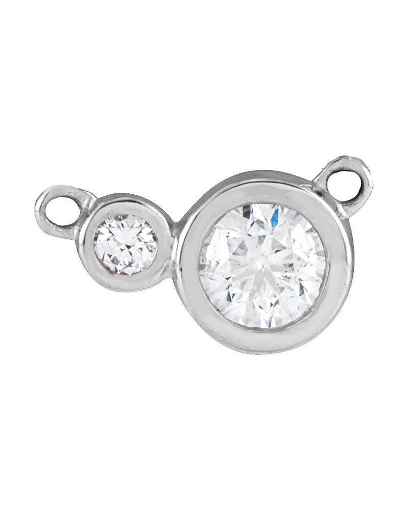 Colar Cravejado com Cravação Bezel em Ouro 14k com Diamantes de Laboratório