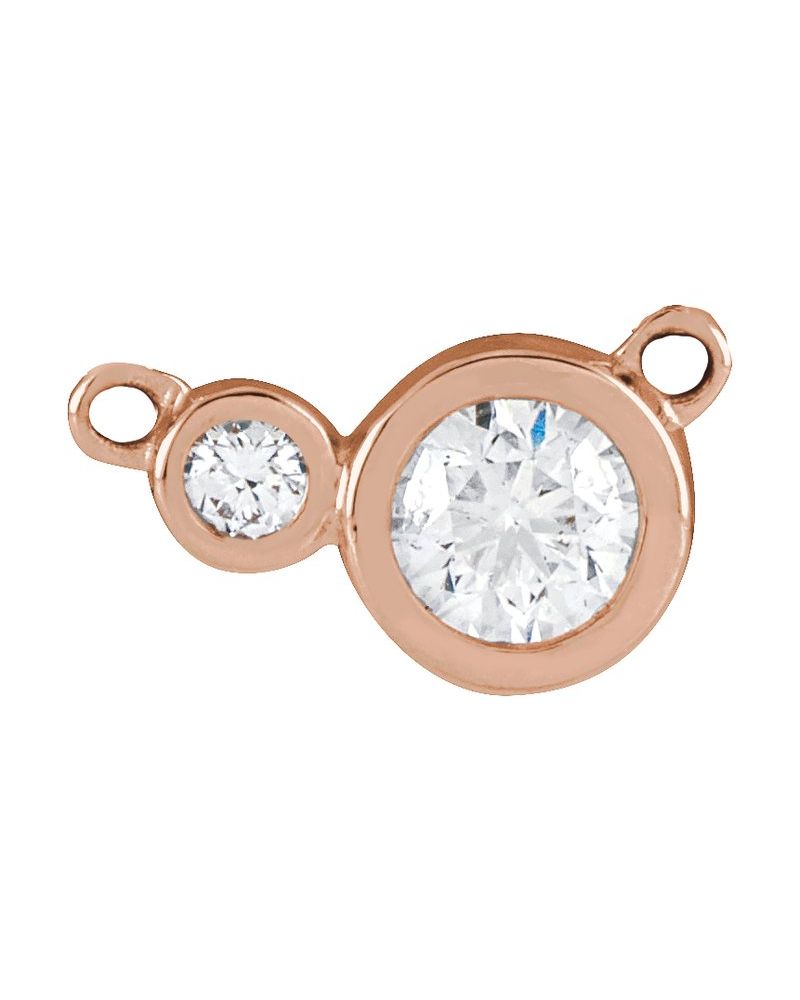 Colar Cravejado com Cravação Bezel em Ouro 14k com Diamantes de Laboratório