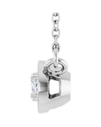 Colar Garras Pontudas Solitário Estilo Bezel em Ouro 14k com Diamantes de Laboratório