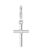 Pingente Cruz Cravejado em Ouro 14k com Diamantes de Laboratório – Modelo 8