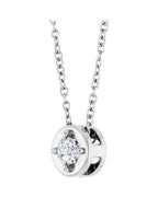 Colar Garras Pontudas Solitário Estilo Bezel em Ouro 14k com Diamantes de Laboratório – Modelo 3