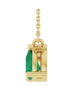 Colar Duas Pedras em Ouro 14k com Diamantes de Laboratório