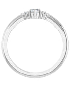 Anel Pedra do Mês Cravejado em Ouro 14k com Diamantes de Laboratório