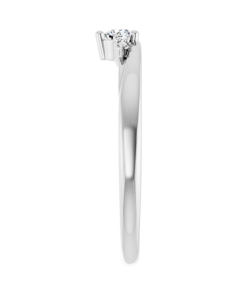 Anel Pedra do Mês Cravejado em Ouro 14k com Diamantes de Laboratório