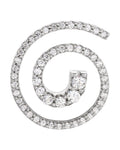 Pingente Trajetória Espiral em Ouro 14k com Diamantes Naturais