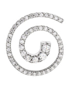 Pingente Trajetória Espiral em Ouro 14k com Diamantes Naturais